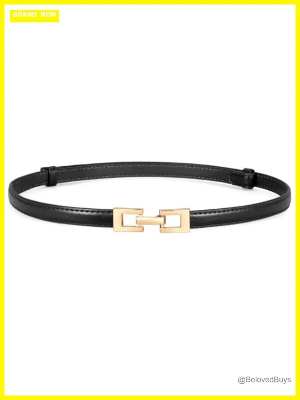 XZQTIVE Women's Thin Leather Belt – Adjustable Casual Office Belt for Dresses